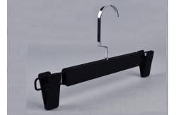 China PP Plastic Clothes Hangers With Clips , Plastic Jacket Hangers Smooth Surface supplier
