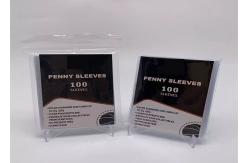 China Transparent Protector Penny Card Sleeves Pennies PP / PE Material supplier