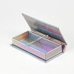 Paper Eyelash Packaging Boxes Holographic Lash Box With Logo Custom