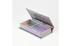 China Paper Eyelash Packaging Boxes Holographic Lash Box With Logo Custom supplier