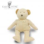 Presents EN71 Striped Teddy Bear Plush Fairy Doll Child Friendly 37 X 42cm