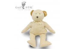 China Presents EN71 Striped Teddy Bear Plush Fairy Doll Child Friendly 37 X 42cm supplier