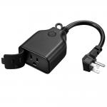 Tuya Smartlife Remote Control Outdoor Power Plug 15A AC110V-240V for sale