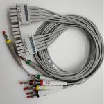 Compatible Mortara IEC Athletic Flat Leads Cables , Medical Holter Heart Monitor for sale
