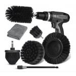 Black Color Drill Brush Attachment Set 7 Pieces Customized for sale