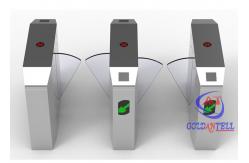 China Access Control Face Recognition Turnstile Waterproof Outdoor With Barcode Scanner supplier