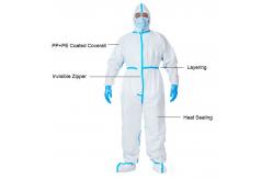 China Oem Breathable SF Disposable Protective Coverall Suit For Personal Safety supplier