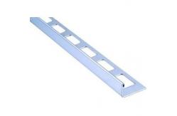 China 6063 6061 Aluminum Profile With Bending / Cutting , Silvery Anodized Floor Tile Trim supplier