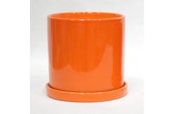 China Sleek And Glossy Ceramic Flower Pots With Holes Craftsmanship supplier