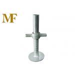 Ringlock System Base Jack For Scaffolding Construction With Round Base Plate for sale