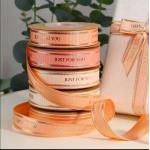 High quality 3D hot stamping grosgrain customized printed ribbon for sale