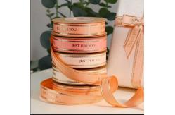 China High quality 3D hot stamping grosgrain customized printed ribbon supplier