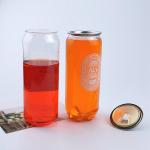 Plastic Drink Bottle Beverage Juice Soda Can Packaging With Lid for sale