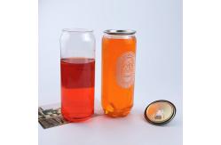 China Plastic Drink Bottle Beverage Juice Soda Can Packaging With Lid supplier