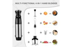 China 4 Blades Stick Hand Blender 5 Attachments Included For Household supplier