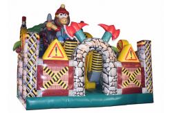 China Lion Animals Inflatable Fun City / Inflatable Forest Jumping Zoo Jumping House supplier