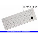 White IP68 Super Slim USB Silicone Keyboard With On / Off Switch for sale