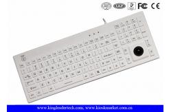 China White IP68 Super Slim USB Silicone Keyboard With On / Off Switch supplier