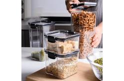 China Premium Sealed Clipped Plastic Lunch Containers 1800ml Food Storage Containers supplier