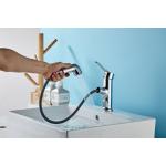 Single Hole Silver electroplate above Counter Copper Pull Faucet for sale