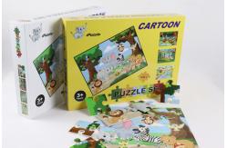 China Cool 4 Pack Paper Jigsaw Puzzle Toddler  4-8 Years Old Learning Educational supplier