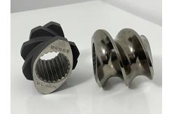 China Parallel Twin Screw Barrel For Inflating Food Extruder Double Co Rotation Screws supplier