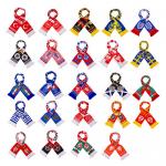 Oem Factory Manufacturer Custom Logo National Soccer Scarf Qatar Espana Brazil Portugal France Football Fans Scarves for sale