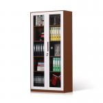 Swing  Glass Door Balcony Waterproof Vertical Metal Storage Cabinet for sale