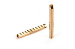 China OEM CNC Brass Machined Pins Contacts Automatic Lathe Process Customized Size supplier