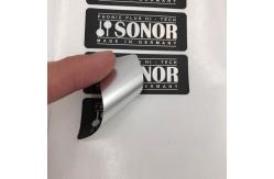 China Dumb Black CMYK PET Label Printing Custom Self Adhesive supplier