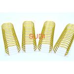 Spacing 2:1 1-3/4 Inch Gold Wire O Binding, Suitable For Notebook Calendar for sale