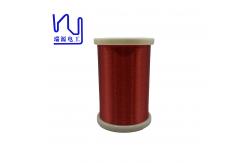 China Custom 0.08mm Self Bonding Wire 2uew155 Red Color Hot Air Copper Enamel supplier