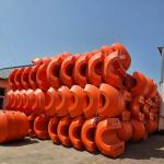 HDPE Pipe Floater With Good Flexibility Hot Galvanized Steel Bolts And Nuts for sale