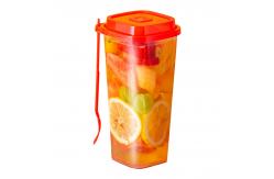 China Square 24Oz 500ml Boba Bubble Plastic PP Cups Single Wall supplier