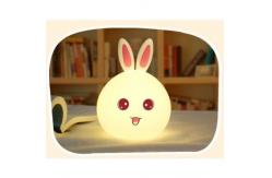 China Custom 120mm Rabbit Night Light Silicone Household Items supplier