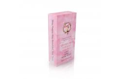 China CDR Pink Exquisite Printing Cosmetics Packaging Boxes With Lids supplier