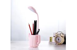 China Cactus Pen Holder Table Lamp Portable LED 360 Degree Eye Protection Lamp supplier