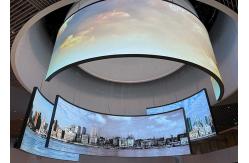 China Customized HD P3 Flexible Curved RGB LED Screen Low Consumption Design supplier
