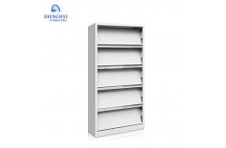 China School Library Knocked Down  Bookshelf Magazine Steel Shelf Rack supplier