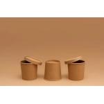 Custom Disposable Food Grade Ink 850ml Disposable Paper Soup Bowls for sale