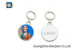 China Beautiful Girl Image Custom 3D Keychain , Personalised 3D Keyrings MET Material supplier