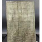 Decorative Laminated Glass Metal Mesh In Patterned Ground Polished
