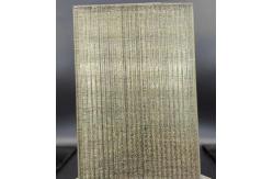 China Decorative Laminated Glass Metal Mesh In Patterned Ground Polished supplier
