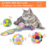 Interactive Safe Chew Toys For Cats With Bell And Cat Fuzzy Balls