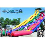 Summer Pool Inflatable Water Games With Slide ,  Adventure Inflatable Water Sports