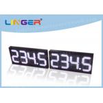 12 Inch Digits Led Gas Station Signs , Gas Station Led Signs Double Sides 3 Lines for sale