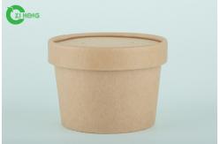 China Biodegradable sturdy kraft paper round hot and cold drinks cups 350ml supplier