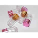 15mm PS Clear Plastic Pill Bottles Container One Capsule for sale