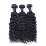 Cuticle Aligned 6A Jerry Curly Peruvian Human Hair Weave for sale
