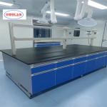 Steel / Wood / PP Chemistry Lab Workbench Malaysia Safety Phenolic Resin Worktop Excellent Customer Service for sale